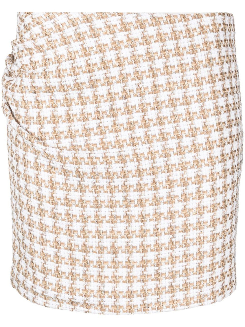 - Garna Cotton Blend Silk Mini Skirt