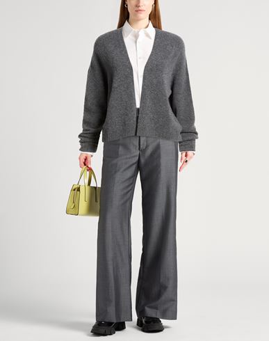 Malìparmi Woman Cardigan Grey Size L/XL Wool, Polyamide, Elastane