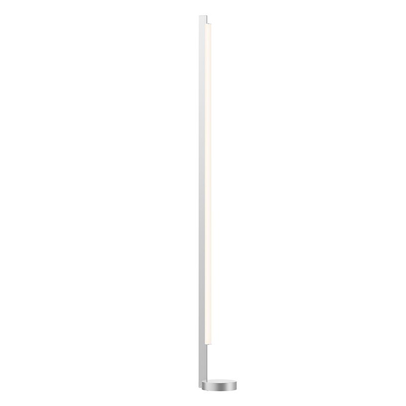 Bright Satin Aluminum LED Floor Lamp from the Keel Collection