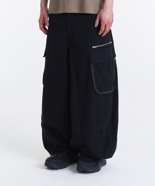 Vintage Zip Cargo Balloon Pants