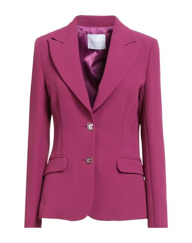 Woman Blazer Mauve Size 4 Polyester, Elastane