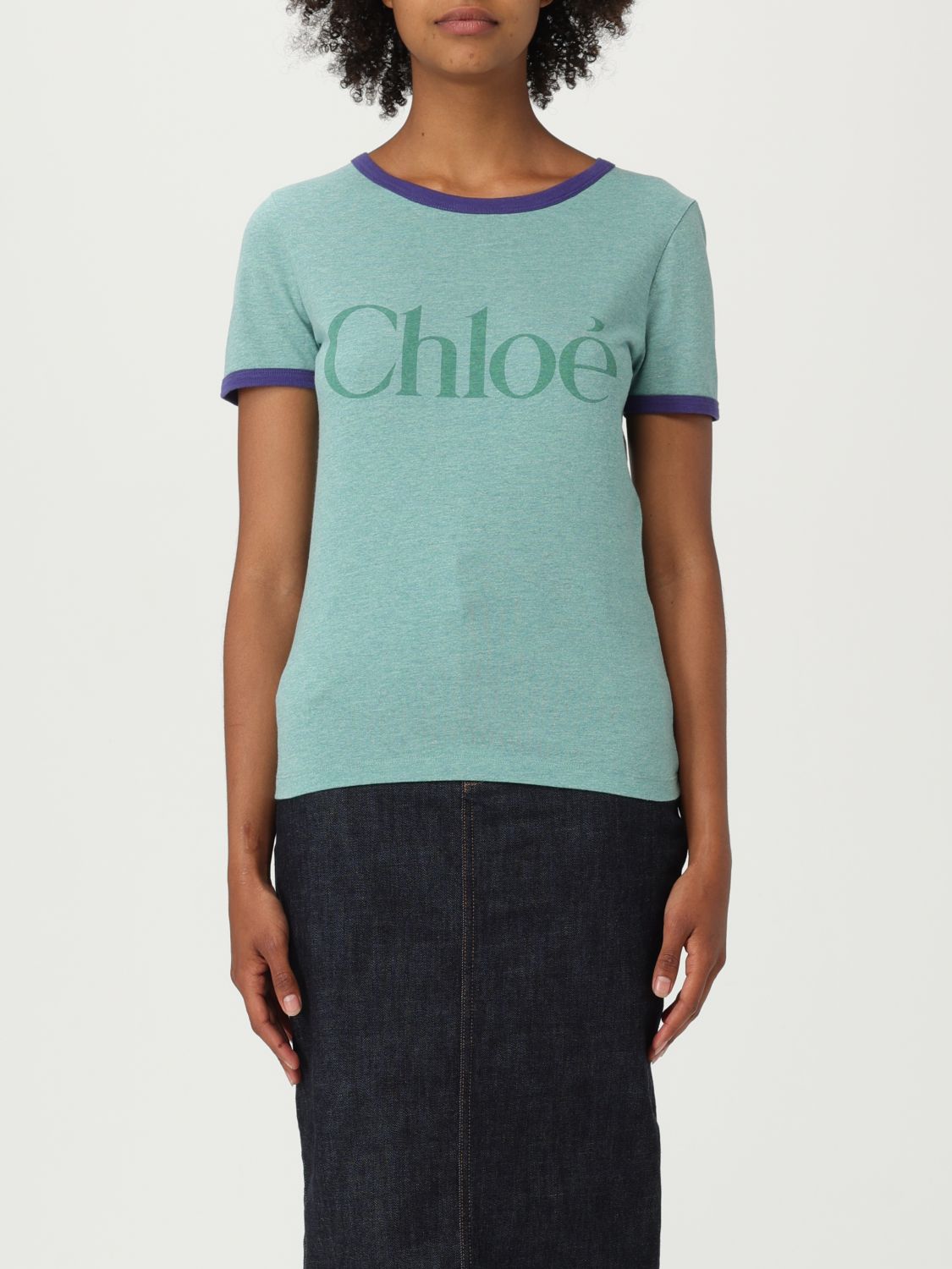 Logo-print T-shirt - Green