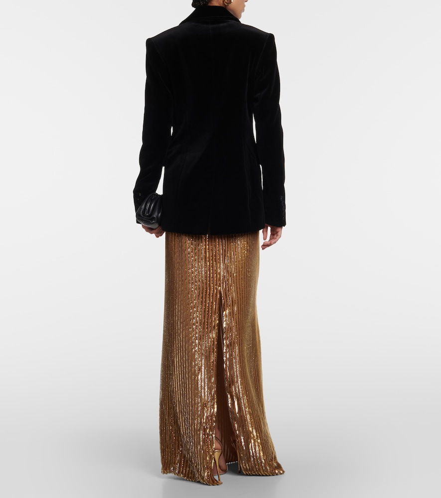 Azura cotton velvet blazer