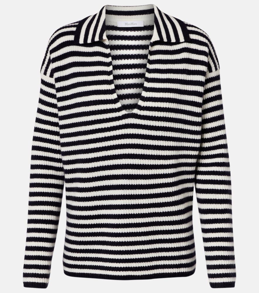 Gomma striped cashmere top