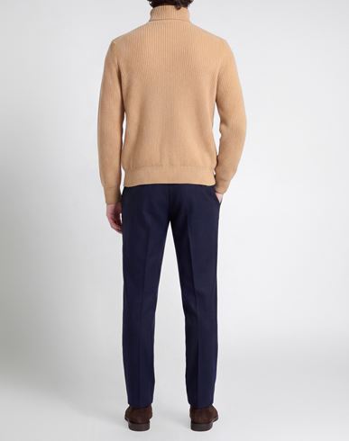 Man Turtleneck Sand Size 40 Wool
