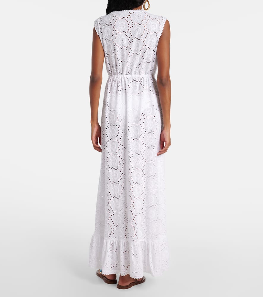 Tessa embroidered floral beach dress