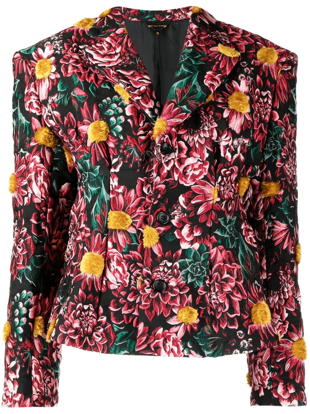 Single-breasted floral blazer - Red