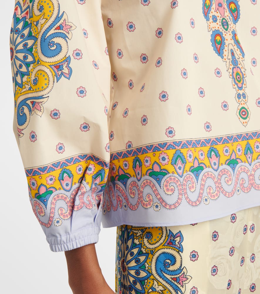 Printed cotton top