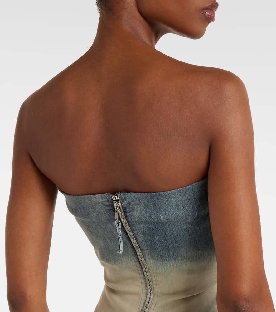 Denim bustier dress