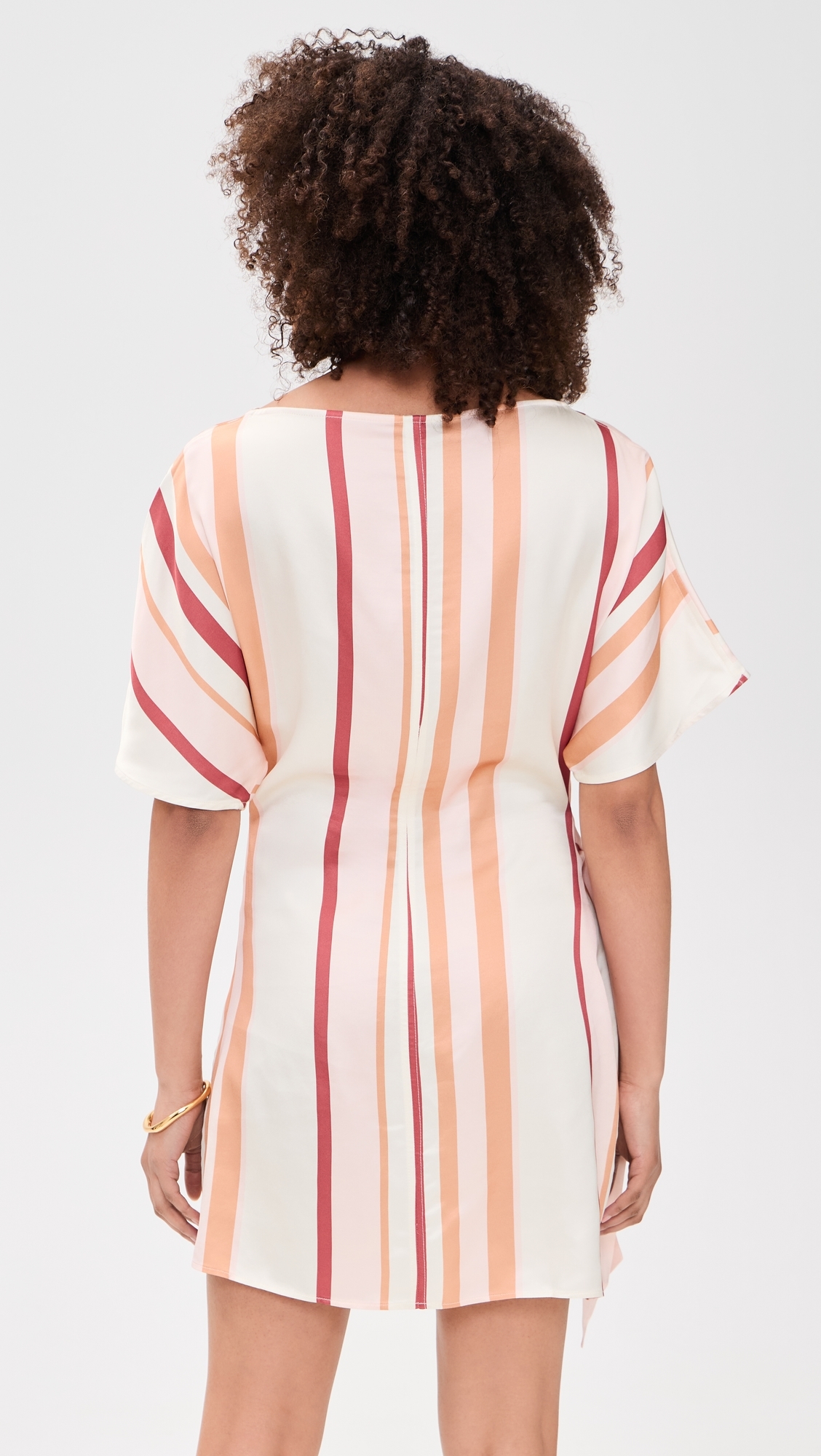 Lilia Mini Dress Pink Brown