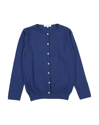 M. ferrari Kid Girl Cardigan Blue Size 10 Cotton