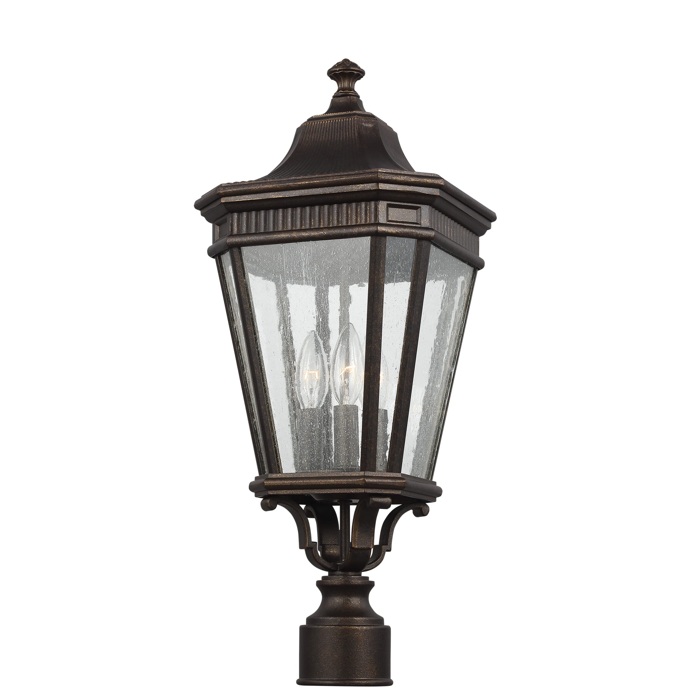 Generation Lighting Cotswold Lane 3-Light Outdoor Post Light in Grecian Bronze