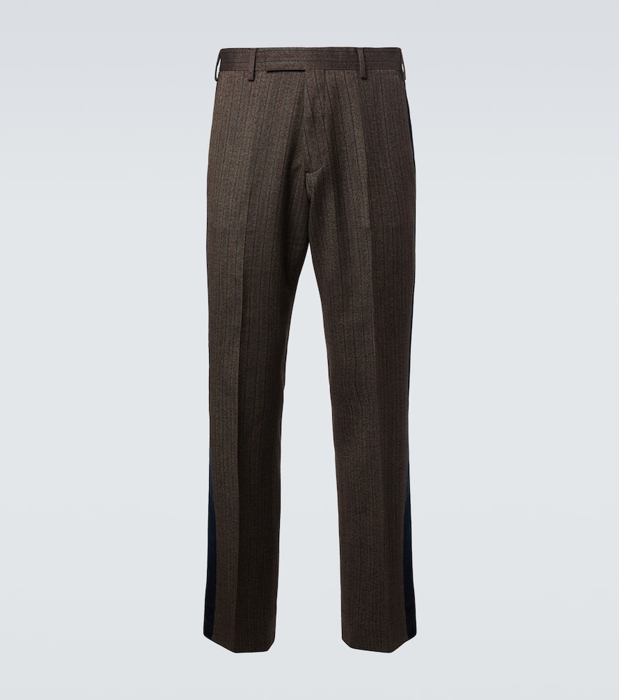 Alto pinstripe wool-blend slim pants