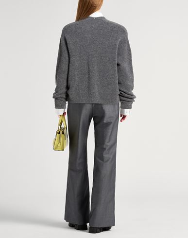 Malìparmi Woman Cardigan Grey Size L/XL Wool, Polyamide, Elastane