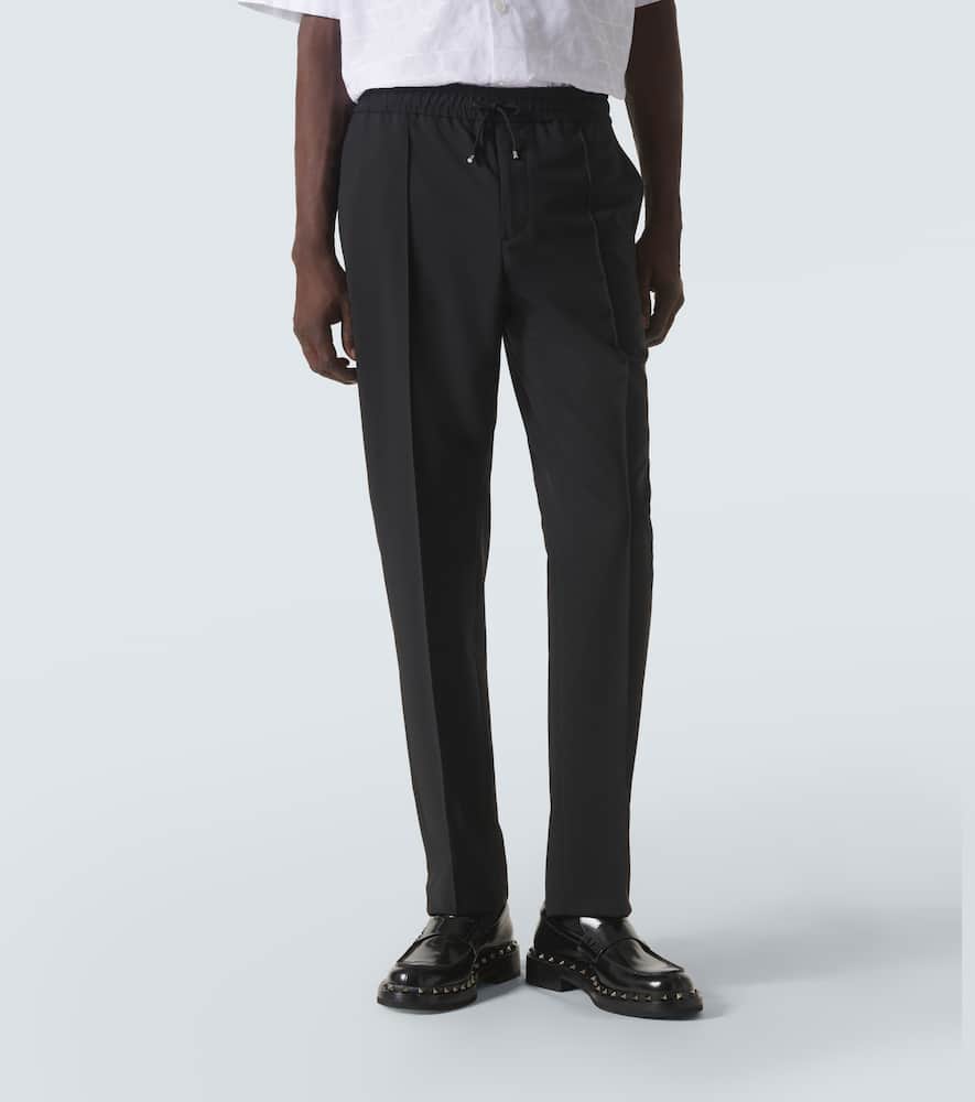 Wool and mohair slim pants