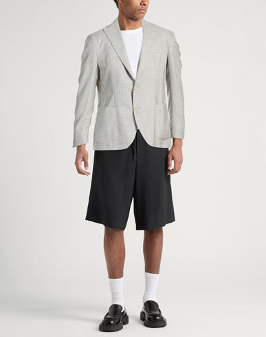 Platinum Man Blazer Light grey Size 40 Cashmere, Silk