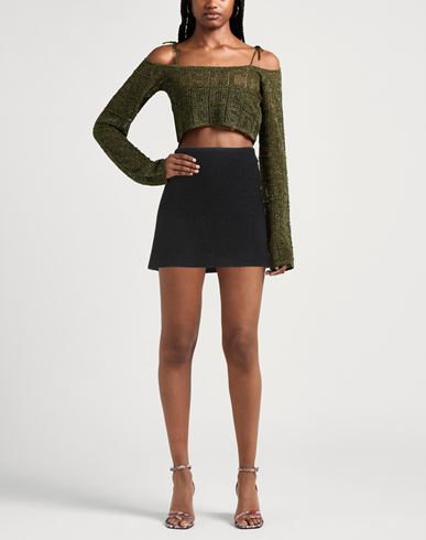 Woman Mini skirt Black Size 0 Virgin Wool