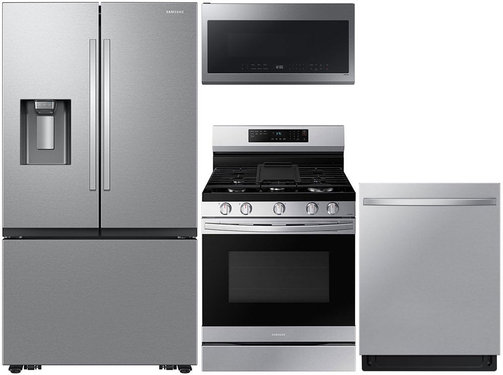 Stainless French Door Refrigerator & Gas Range Package