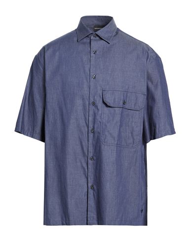 Man Shirt Blue Size M Cotton