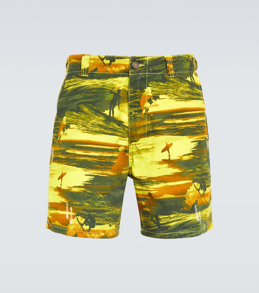 Printed cotton shorts