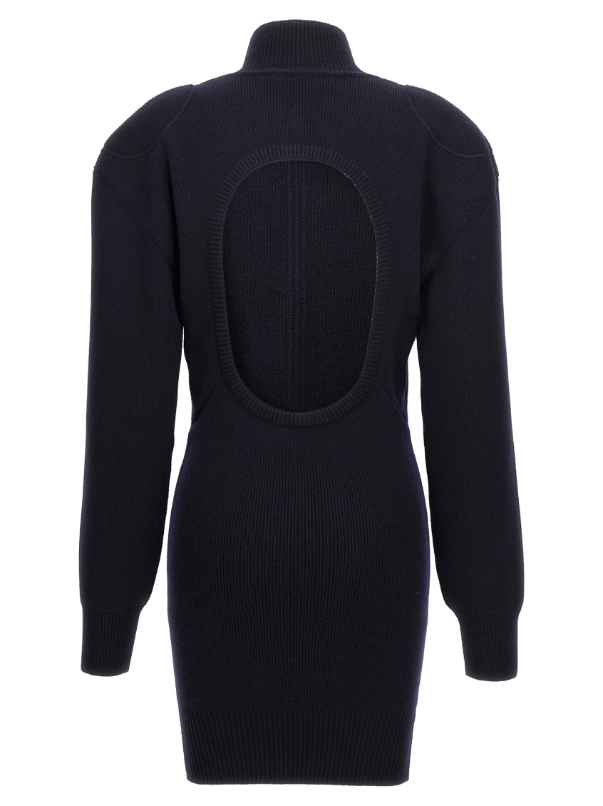 -Knitted Dress Abiti Blu-Donna