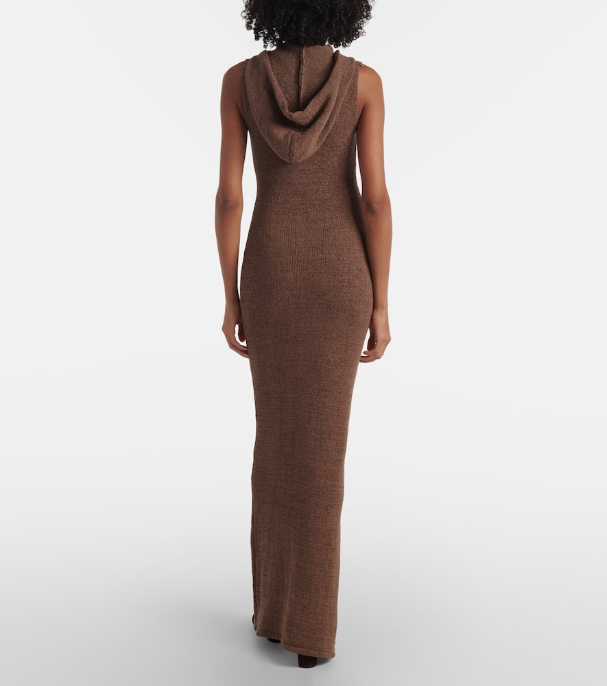 Rory hooded cotton-blend maxi dress