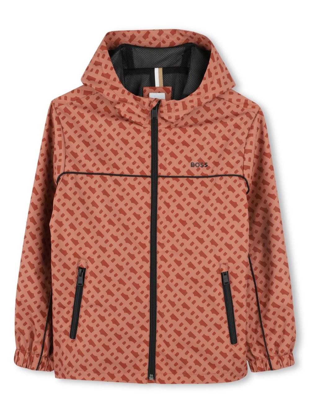 Hooded windbreaker jacket - Brown