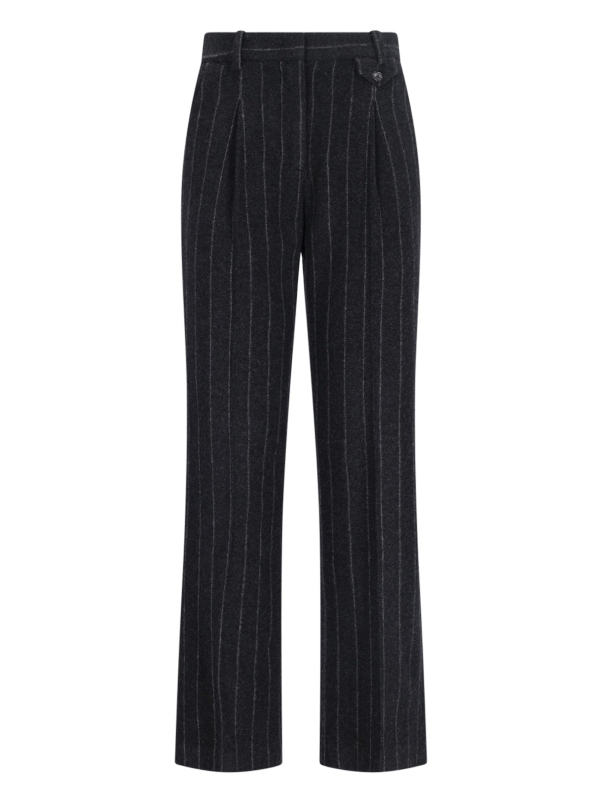 Wool-Blend Tailored Trousers with Viscose Lining