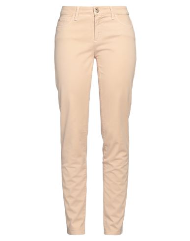Woman Pants Sand Size 28 Cotton, Elastane