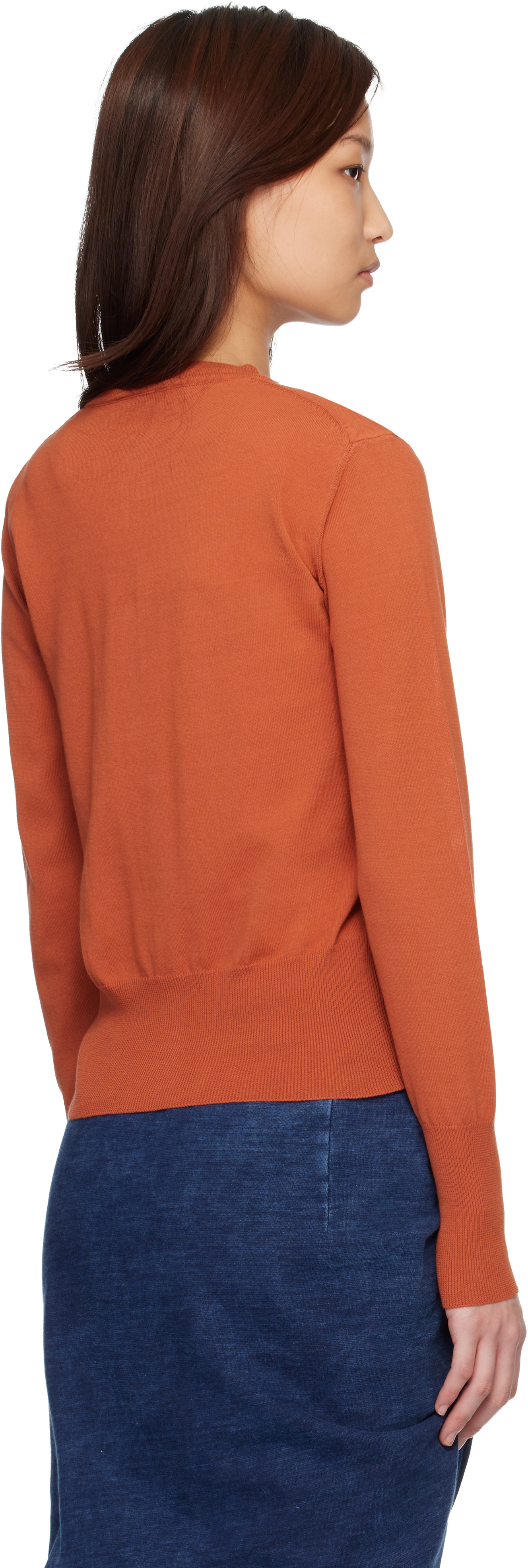 Orange Bea Cardigan