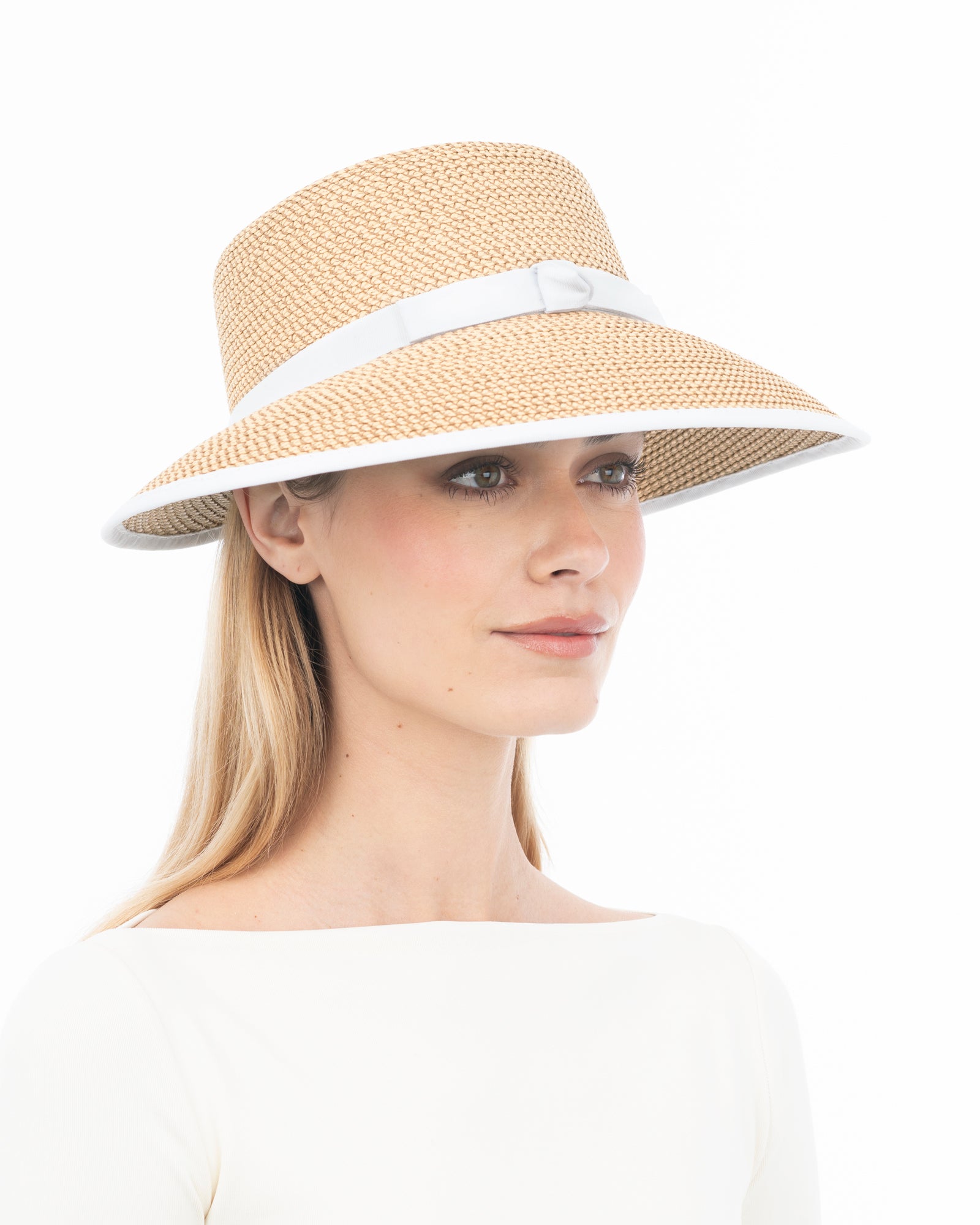 Squishee Cap for Women - Natural/Black