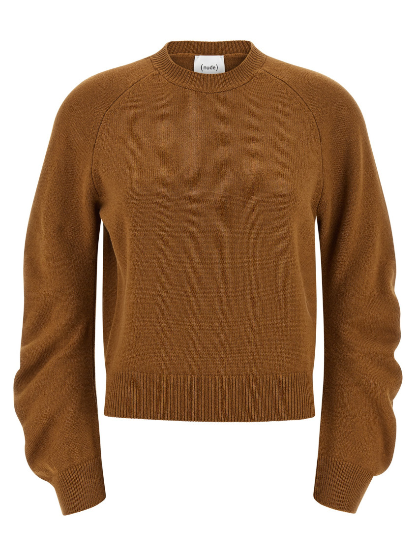 () Curved Sleeve Sweater