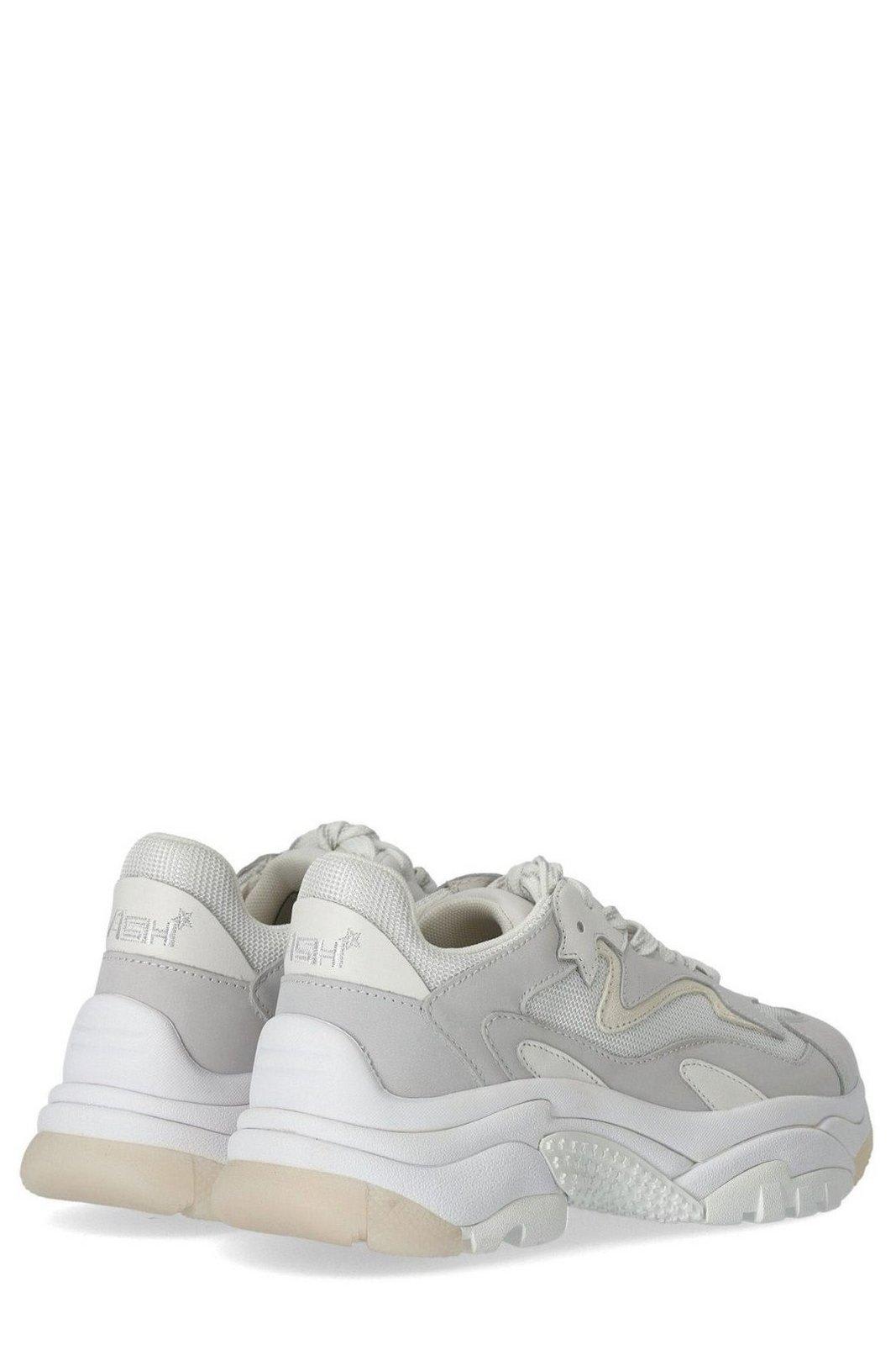 Panelled low-top sneakers - White