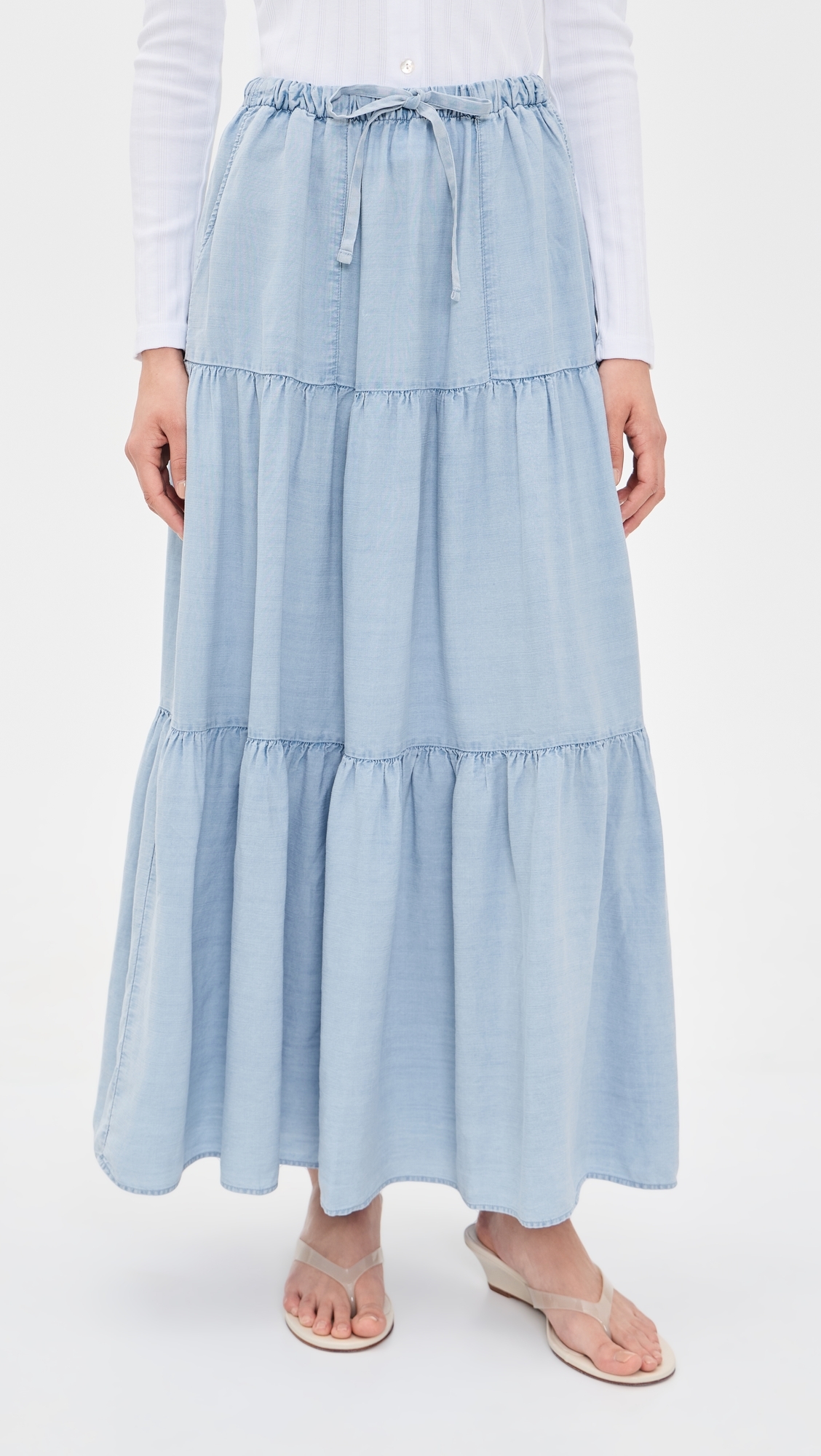 Melanie Indigo Skirt Bleached Indigo