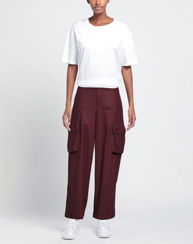 Woman Pants Burgundy