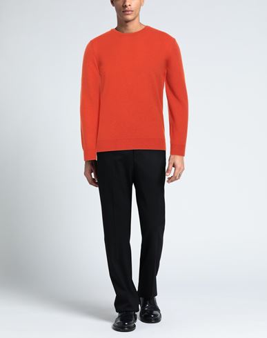 Man Sweater Orange Size 36 Wool
