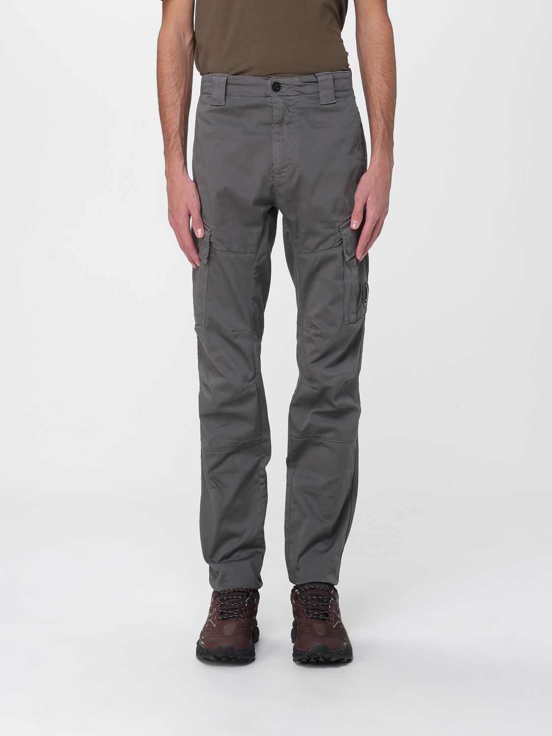 Logo-patch cargo trousers - Black
