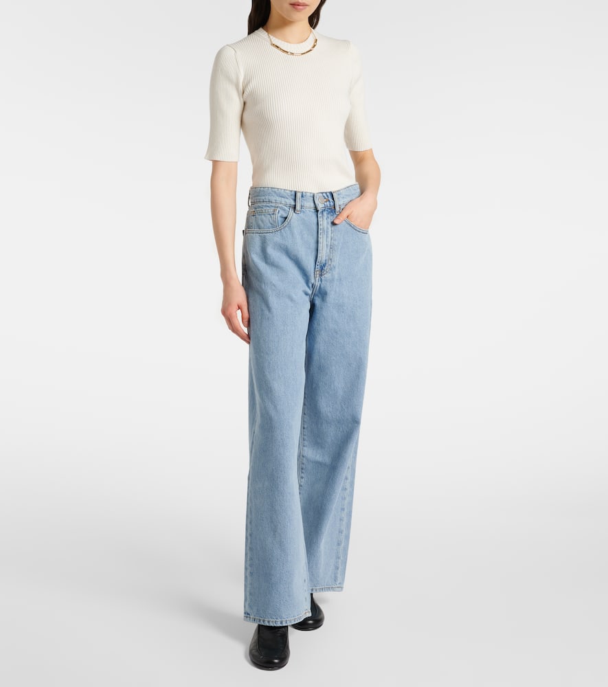 Róhe Low-rise wide-leg jeans