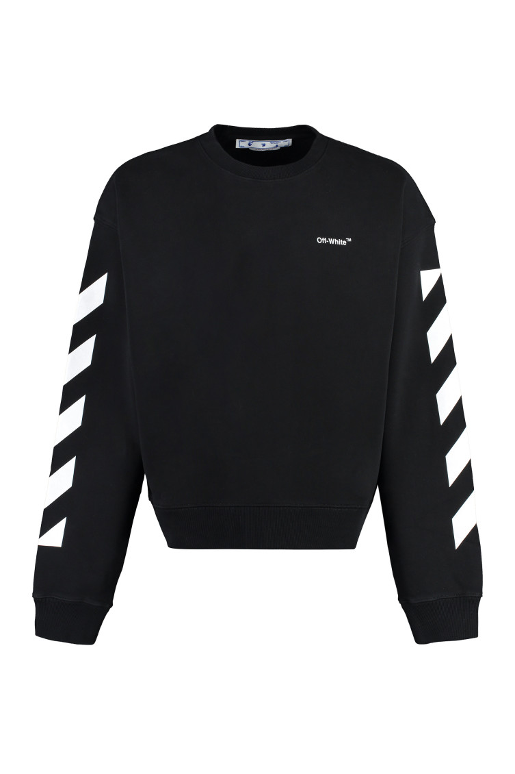 Diagonal Helvetica oversized sweatshirt