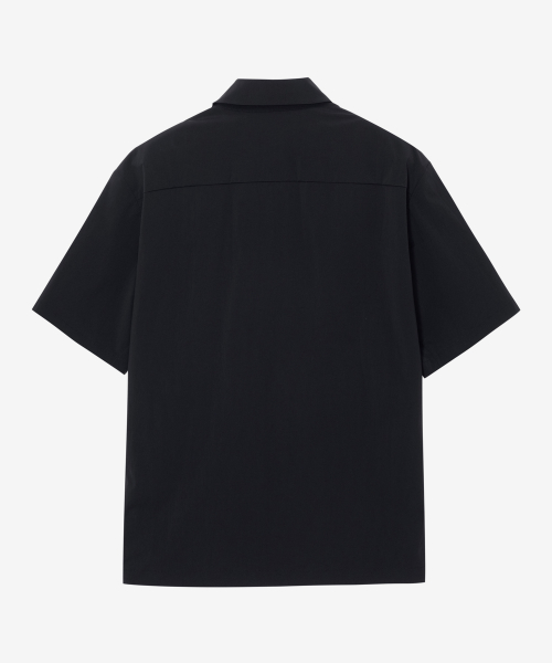 Utility Nylon Short-Sleeve Shirt Jacket