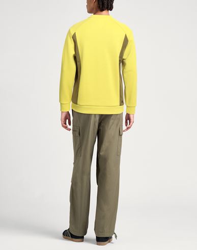 Man Sweatshirt Lime green Size L Polyester, Viscose, Elastane