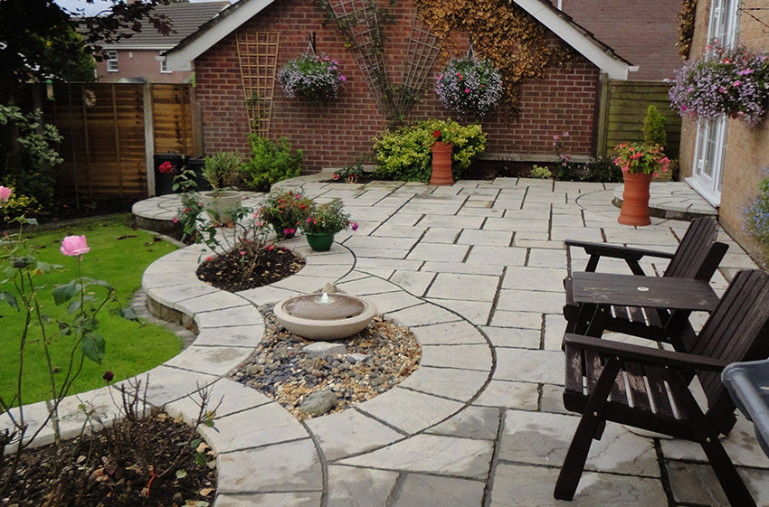 Weathered Moss Cathedral Paving Kit by Bowland Stone