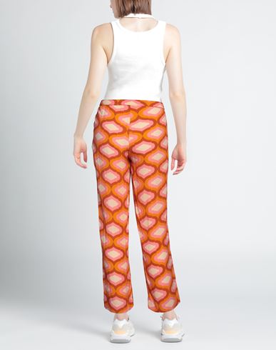 Woman Pants Orange Size L Viscose