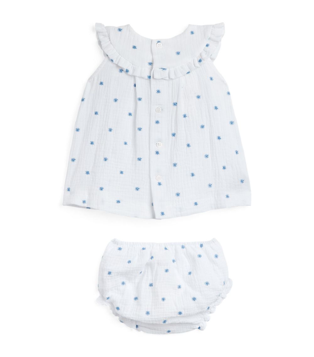 Star Print Dress And Bloomers Set (1-24 Months)