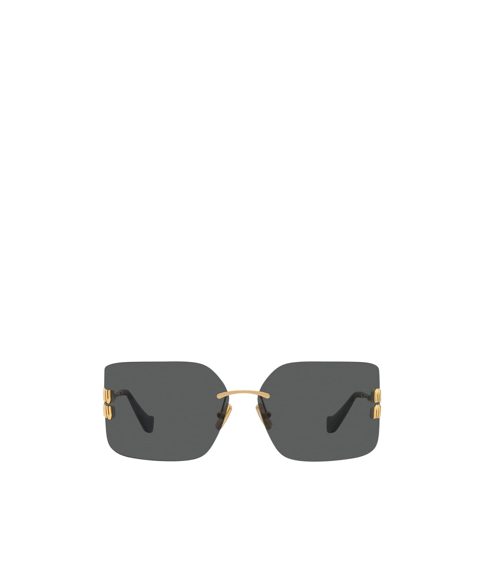 Miu Miu Eyewear Logo-Plaque Oversize-Frameless Sunglasses