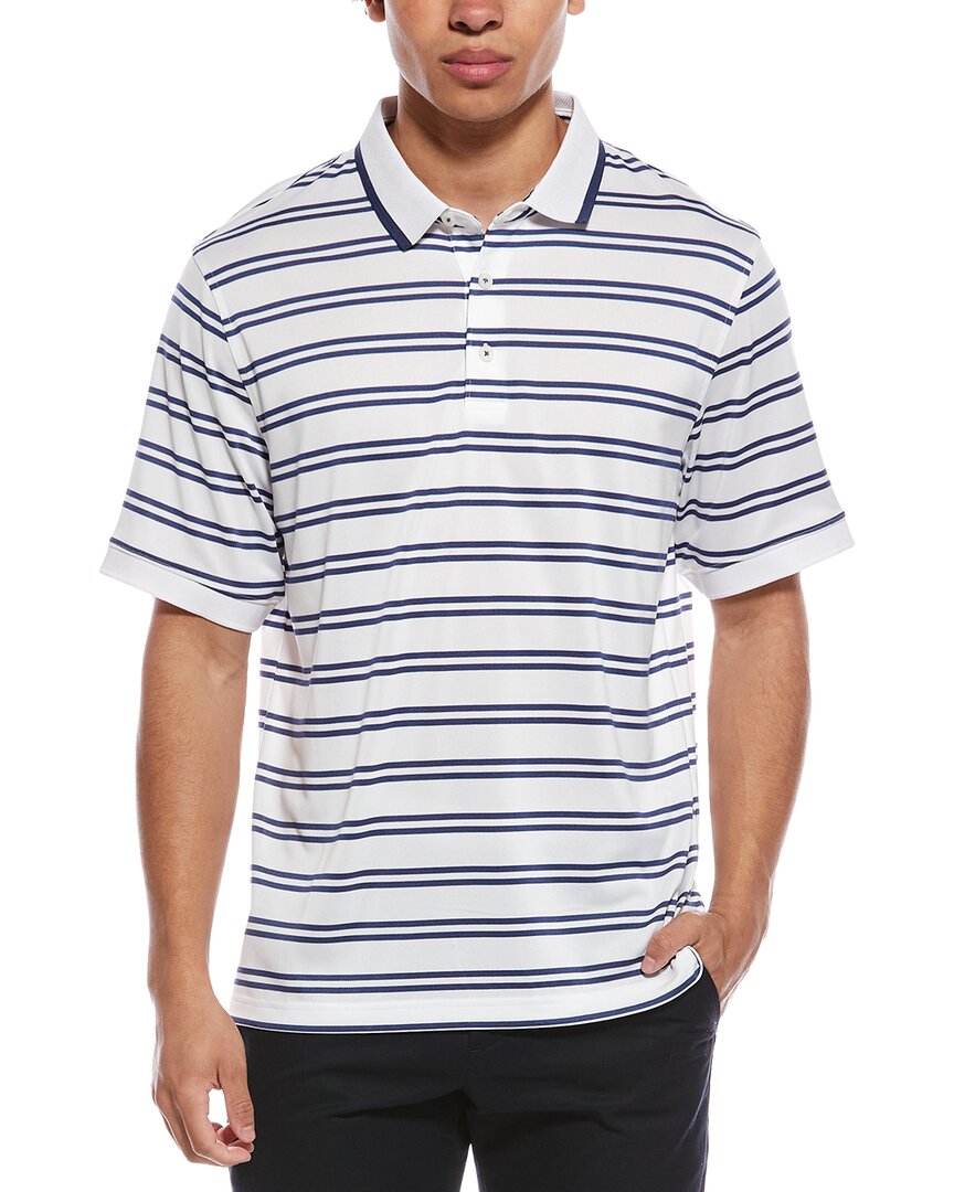 Mesh Double Stripe Polo Shirt