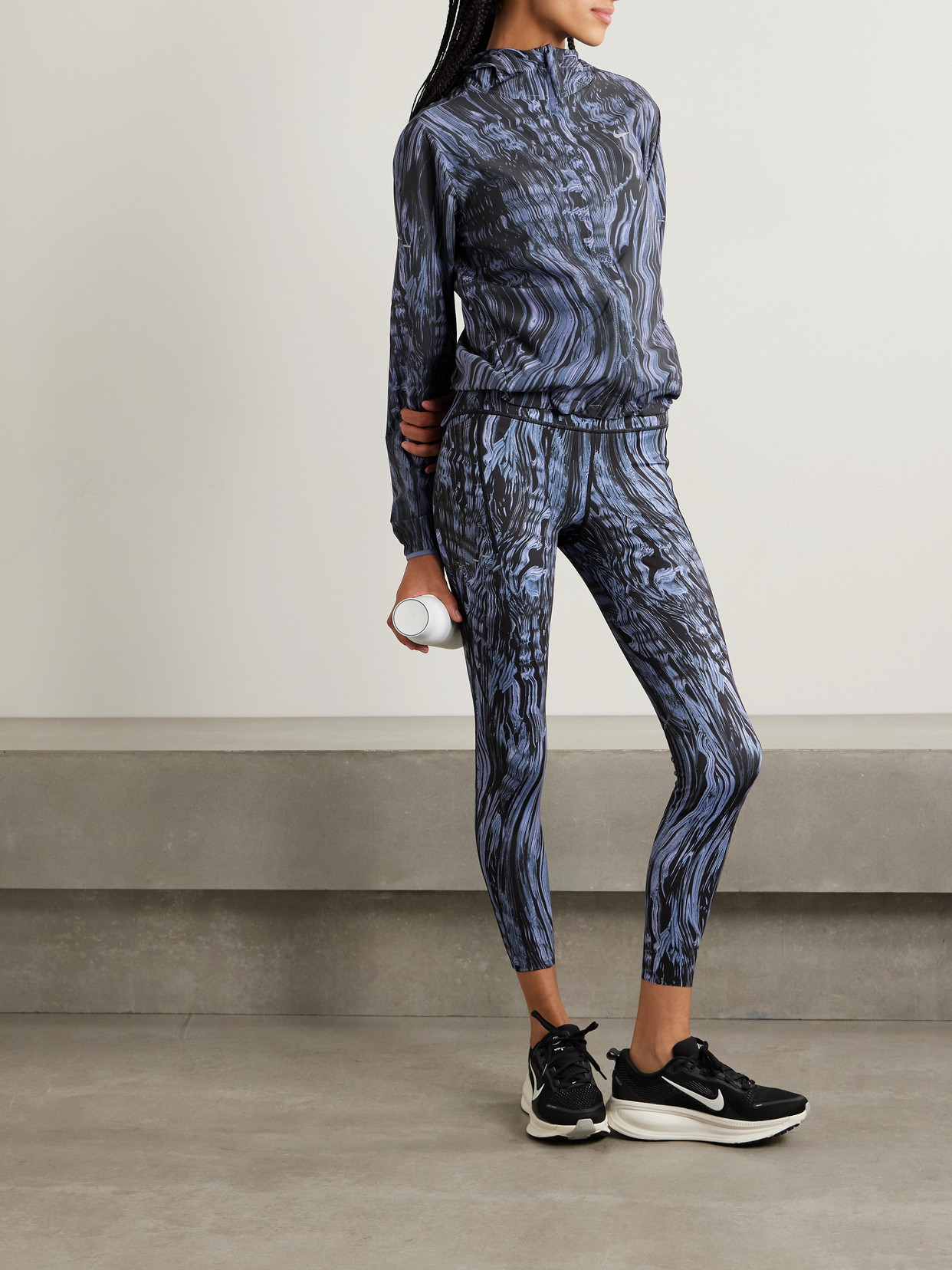 Swift Hooded Printed Stretch Jacket - Multi