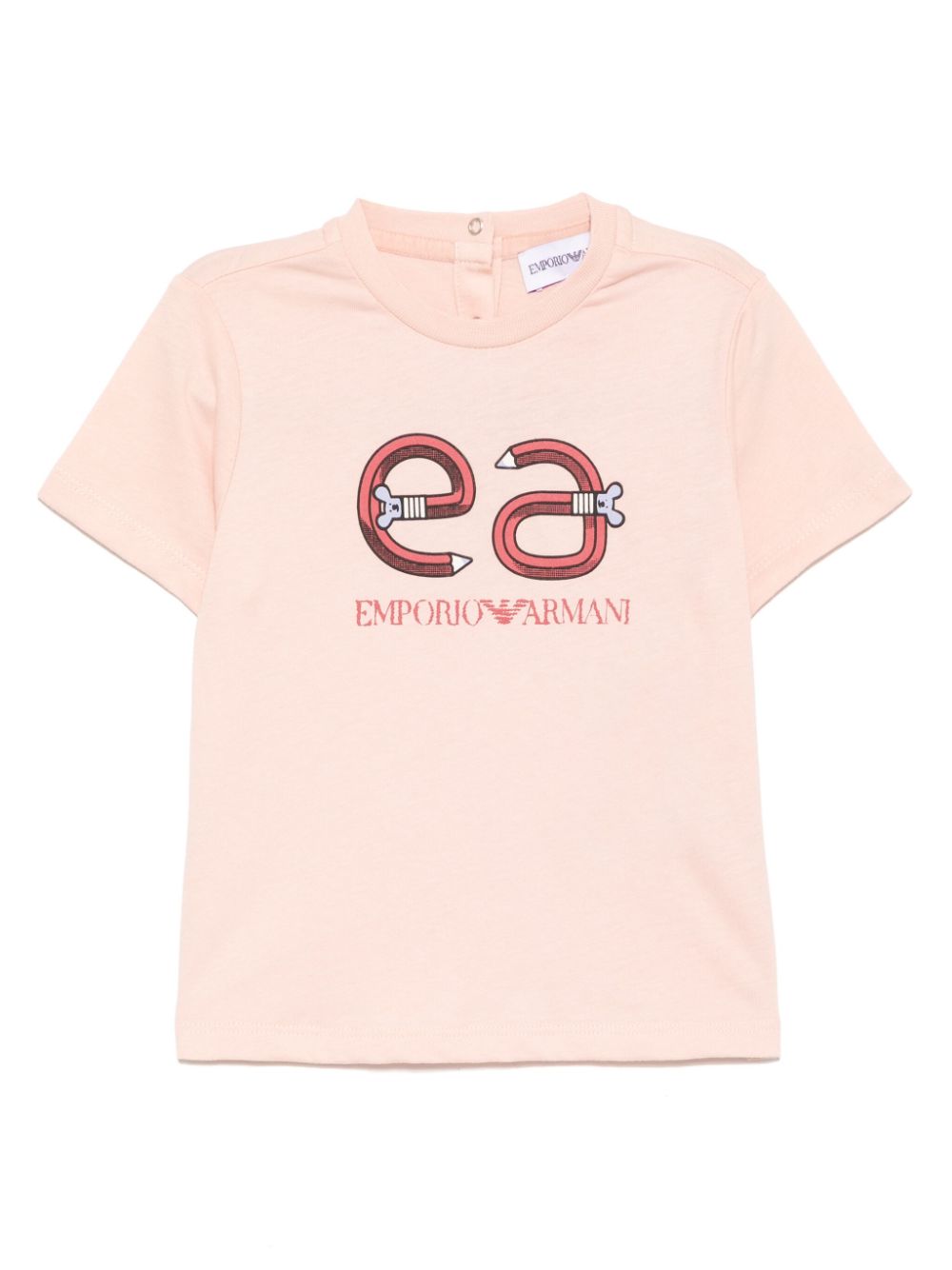 Back-to-school logo print T-shirt - Pink