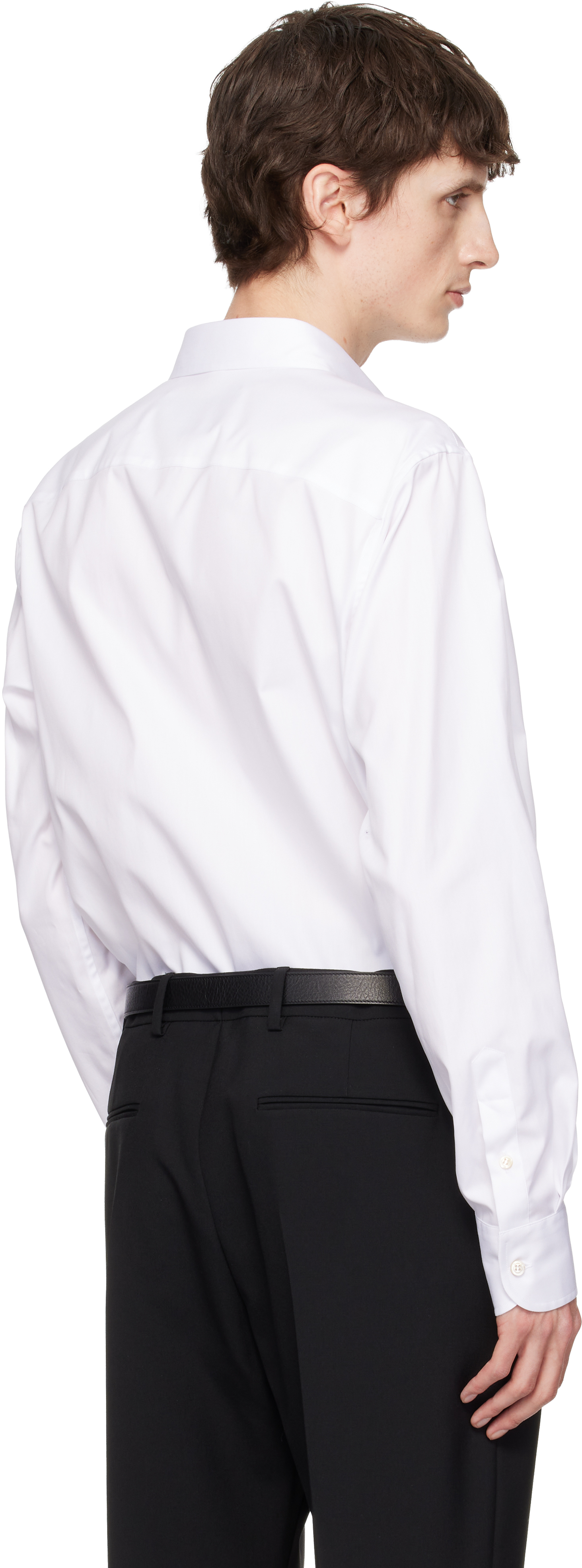 White Oxford Cotton VGold Shirt