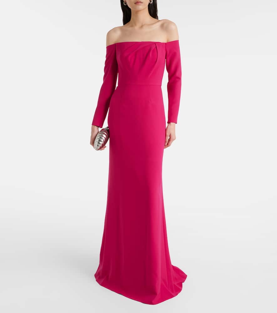 Off-shoulder gown